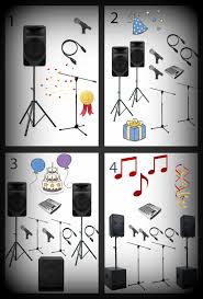 Vocal PA package - powered PA speaker hire, rent speaker, active speaker hire, microphone and speaker hire. Add microphone and speaker hire with mixing desk and microphone stands.