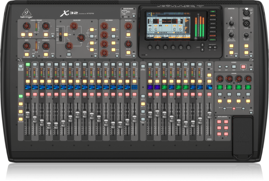 Behringer mixing desk, hire X32 mixing desk. rent X32 mixing console.