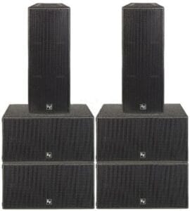 Medium PA 1 with 2 tops, 4 subs version - MDJ Touring.