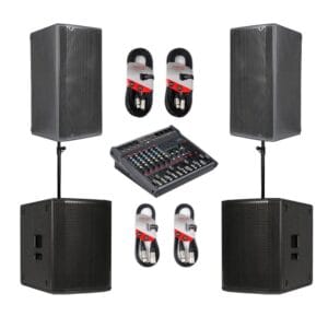 Basic PA 3 - a great PA for bands or DJs audience sizes 100 to 150