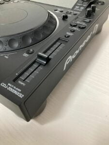 A closeup picture of the hire cdj2000 nxs2 available for hire. We have two of these available. Hire cdj options - we have a range of Pioneer DJ gear sets available for hire cdjs auckland.