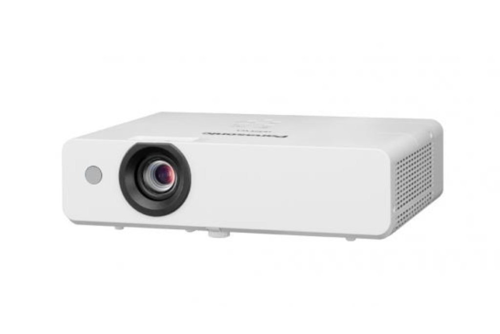 Photo of a hire projector auckland from the rock factory in Auckland. You can hire a long throw projector such as this panasonic model pictured. Projector hire auckland.