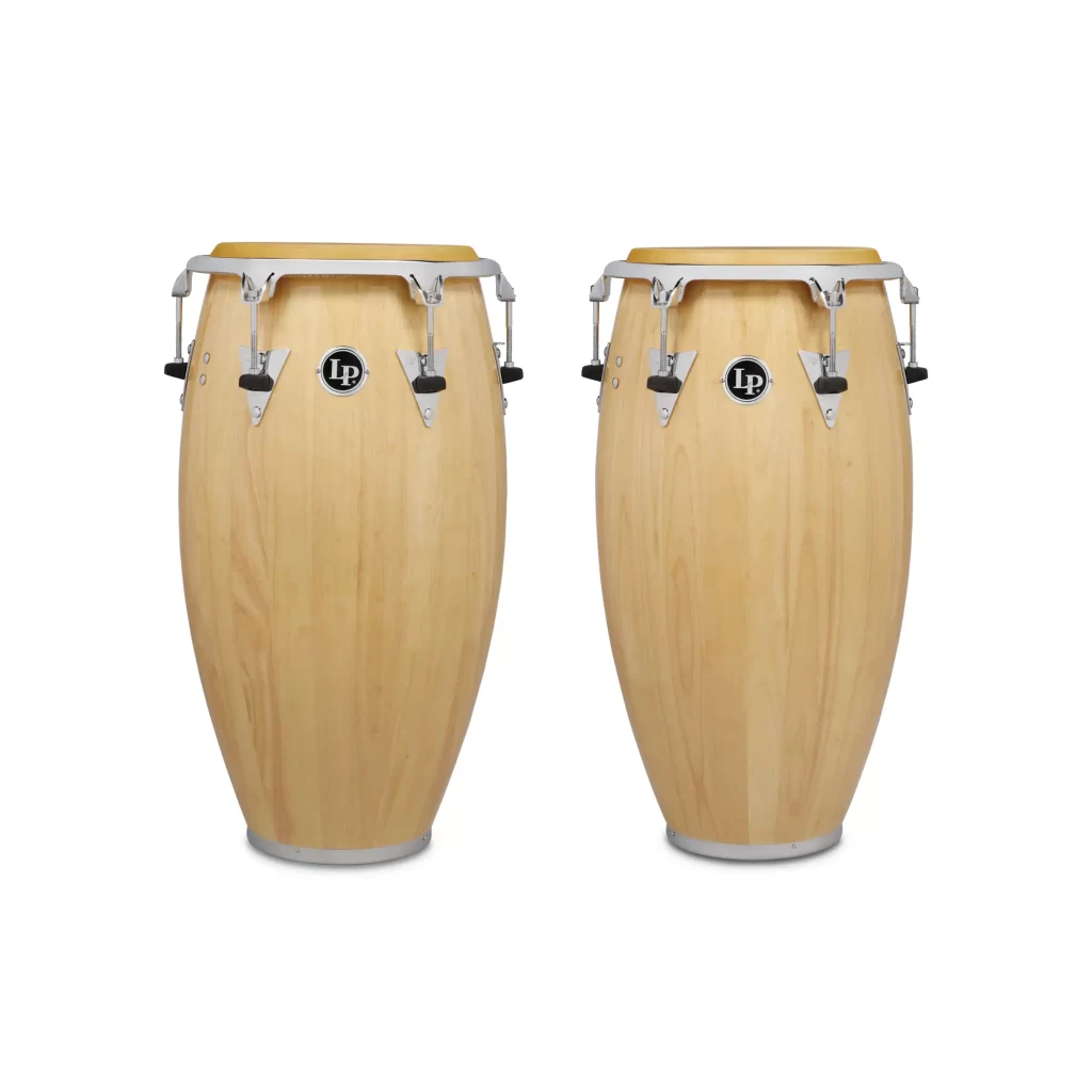 this picture shows a pair of LP hire conga drums