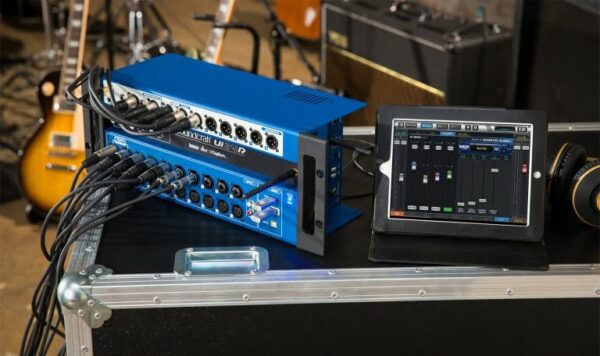 The UI24r is a flexible rack mount mixer that can be conveniently controlled using a browser window on any device such as a tablet, ipad, smart phone or laptop.