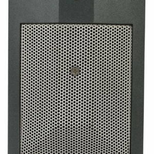Shure Beta91a Condenser microphone, square-shaped kick drum mic with silver grill.