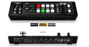 Picture of the Roland v-1HD vision mixer hire option.