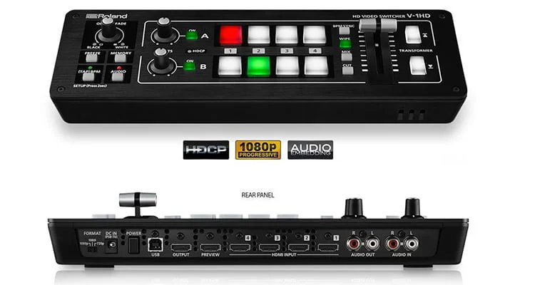 【美品】Roland V-1HD Review] ROLAND V-1HD Hardware Video Mixer