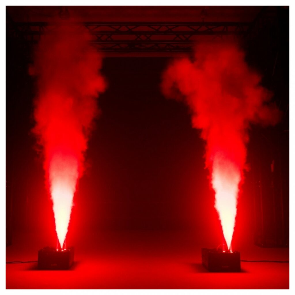Verticle Smoke Machine Effect an effect similar to CO2 cannon hire.