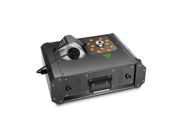 The cameo steam wizard 2000 fog machine or smoke machine with rgba led, available for hire auckland, nz. A great replacement for CO2 Cannons for rent.