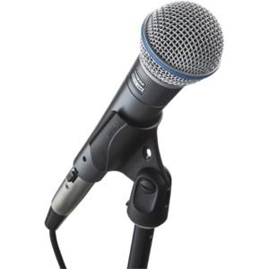 Shure Beta58a vocal microphone available for hire in Auckland