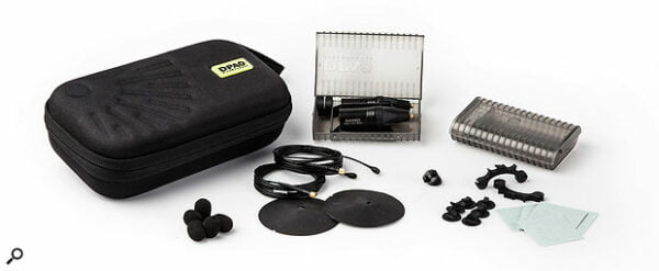 DPA 4060 microphones with their accessories. A pair of them are available.