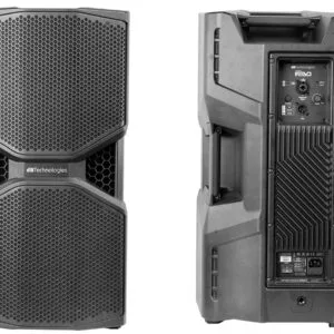 Photo of Double 12 and horn speaker hire auckland. Hire FOH speakers.