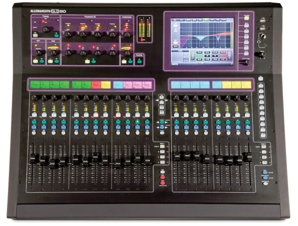 Allen and Heath GLD80 Digital mixer with dante card.