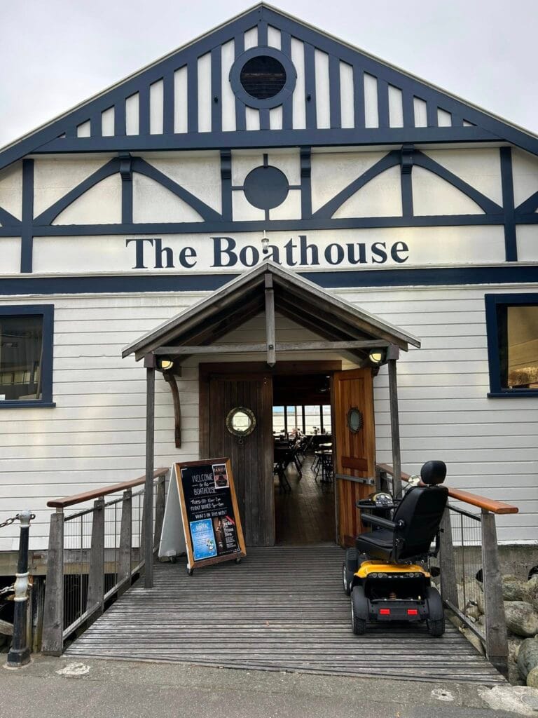 The entrance to The Boathouse, Nelson