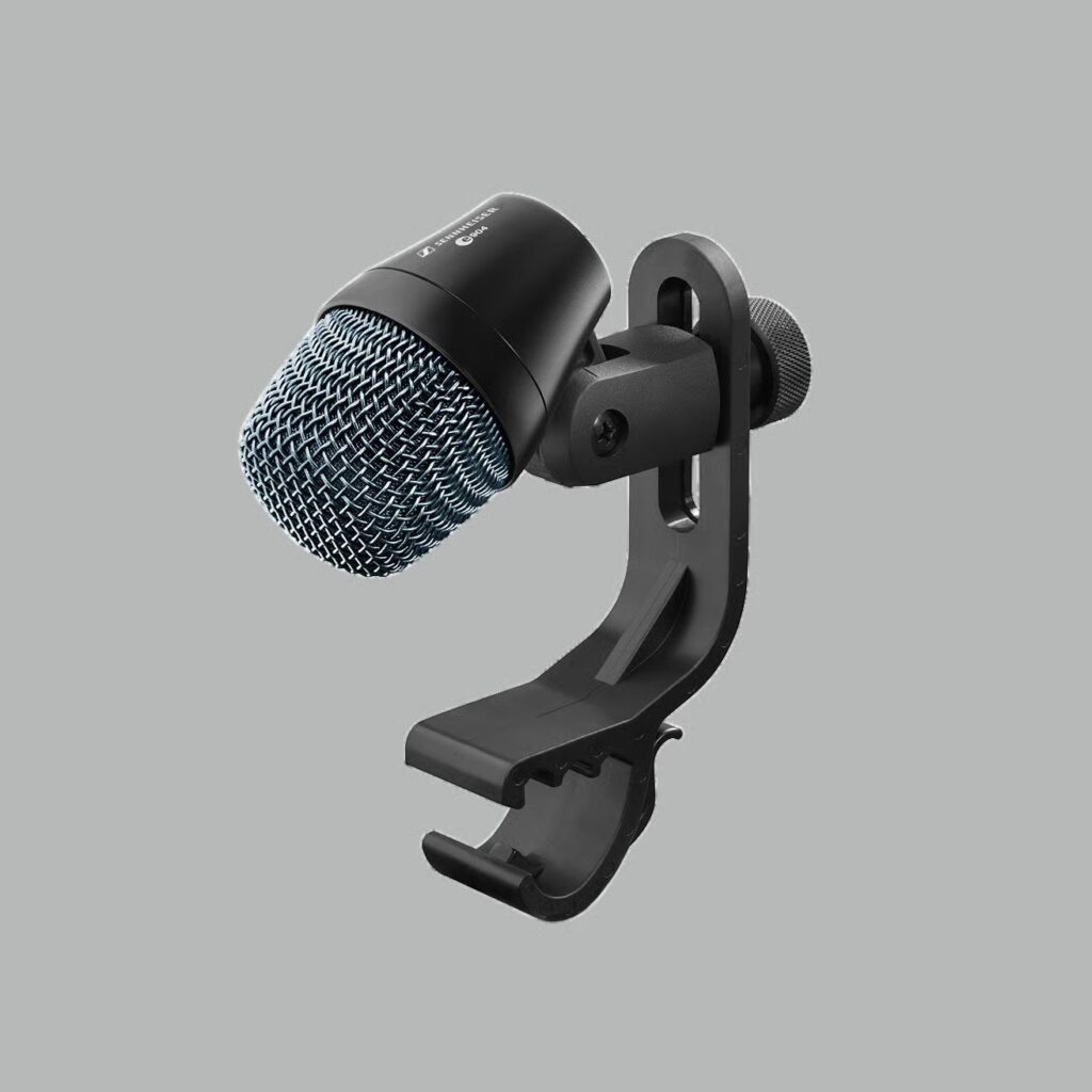 picture of the e904 drum microphone. Robust and clear. Just what you need to capture your drums onstage or in the studio.