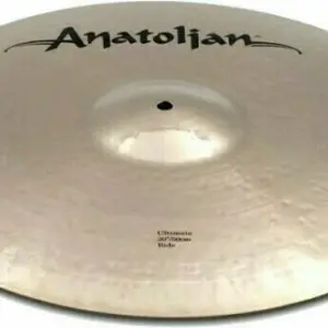 Top down view of an Anatolian Ultimate 22 inch ride cymbal available for hire in Auckland