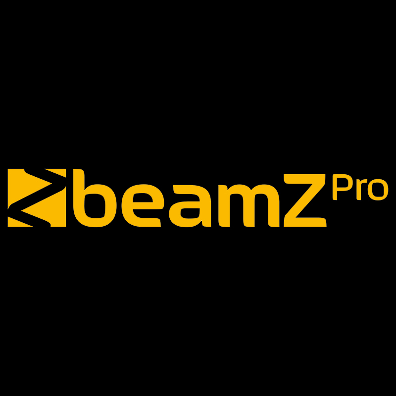Beamz logo with orange lettering on black background.