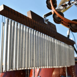 Bar chimes are a type of percussion available for hire from The Rock Factory in Auckland.