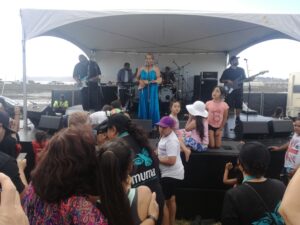 6x6 springtop community stage available for covered stage hire in Auckland