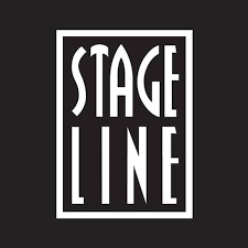 stageline logo with white lettering on black background